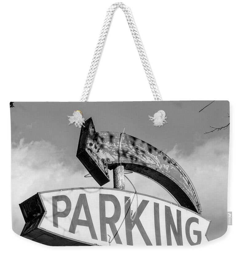 New York Weekender Tote Bag featuring the photograph Parking by Lenore Locken