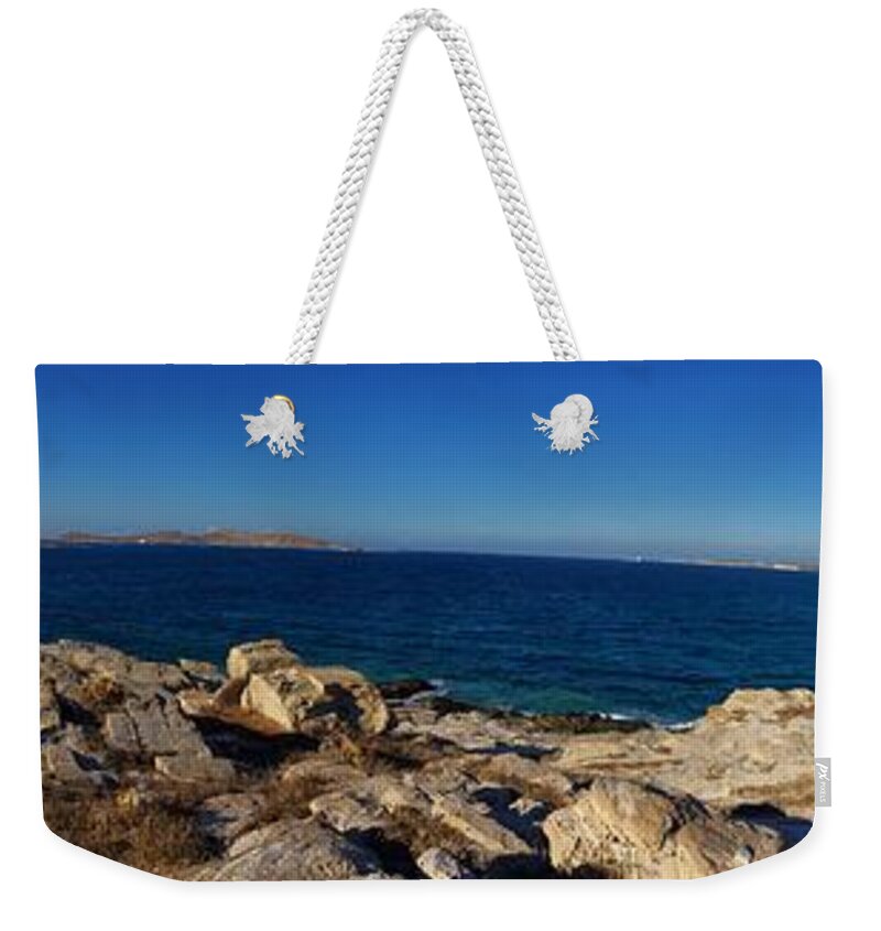Colette Weekender Tote Bag featuring the photograph Paros Island Greece by Colette V Hera Guggenheim
