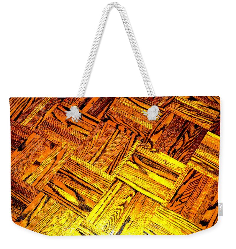  Weekender Tote Bag featuring the photograph Parquet bwY by Daniel Thompson