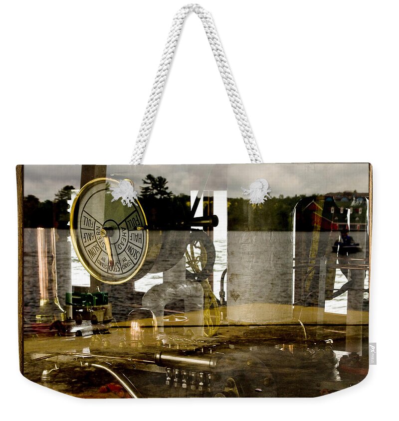Nautical Weekender Tote Bag featuring the photograph Past and Present by Linda McRae