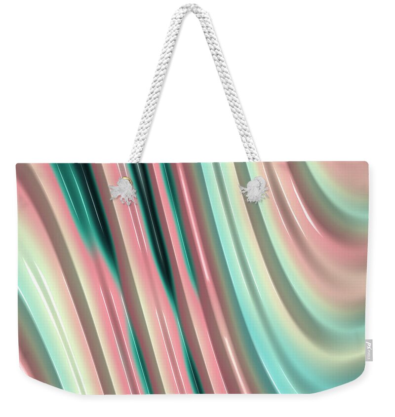 Fractal Art Weekender Tote Bag featuring the photograph Pastel Fractal 2 by Bonnie Bruno
