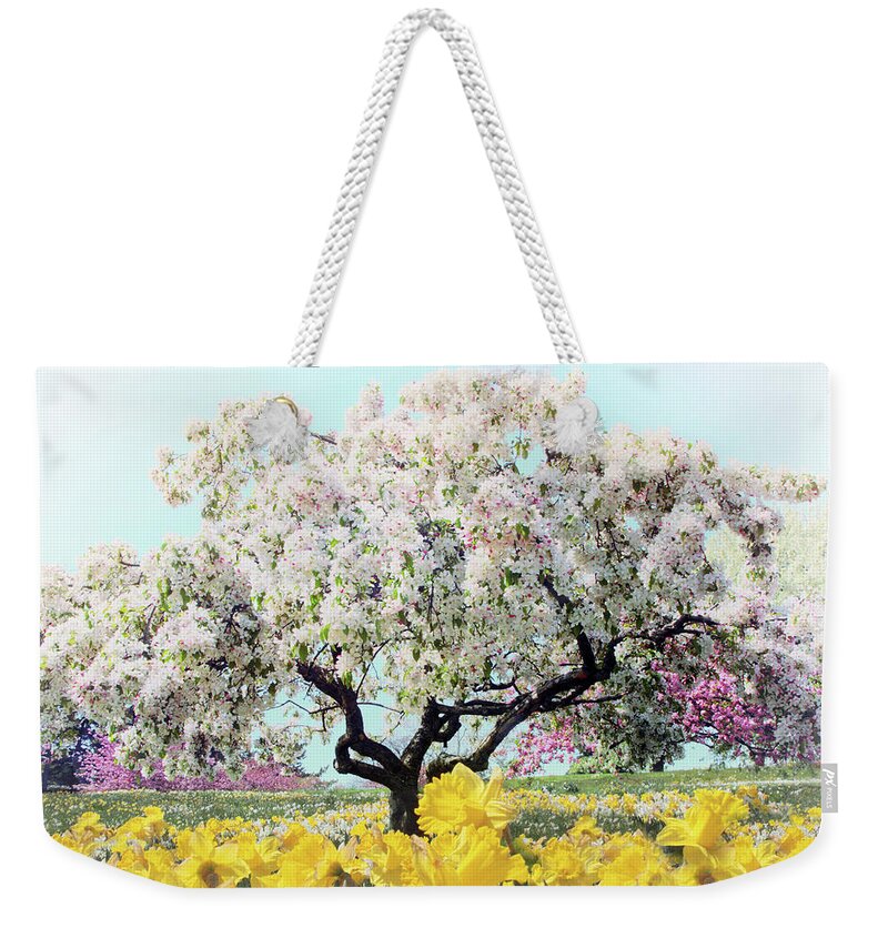 Crabtree Weekender Tote Bag featuring the photograph Pastel Park by Jessica Jenney