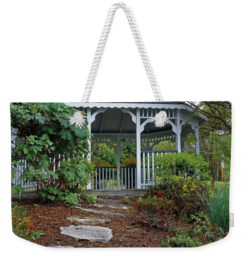 Landscape Weekender Tote Bag featuring the photograph Path to the Gazebo by Todd Blanchard