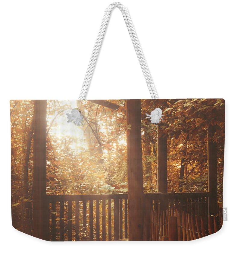 Pathway Weekender Tote Bag featuring the photograph Pathway by Wim Lanclus