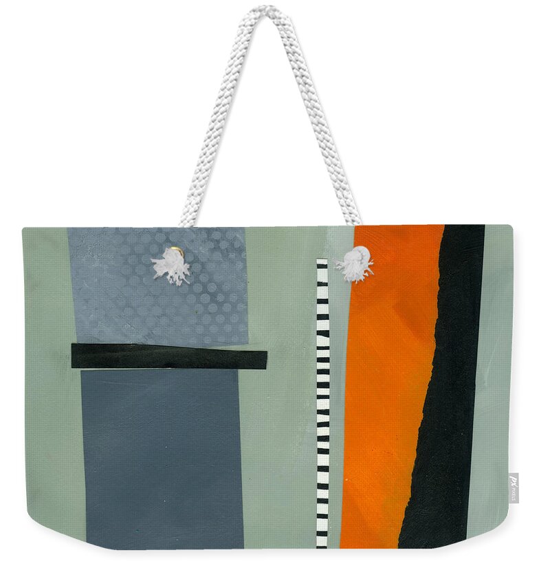 Abstract Art Weekender Tote Bag featuring the painting Pattern Grid # 19 by Jane Davies