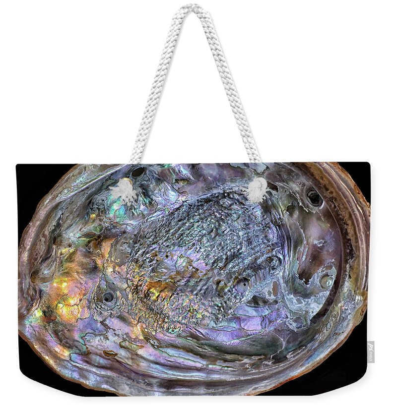 Abalone Weekender Tote Bag featuring the photograph Patterns of the Sea by Kathi Mirto