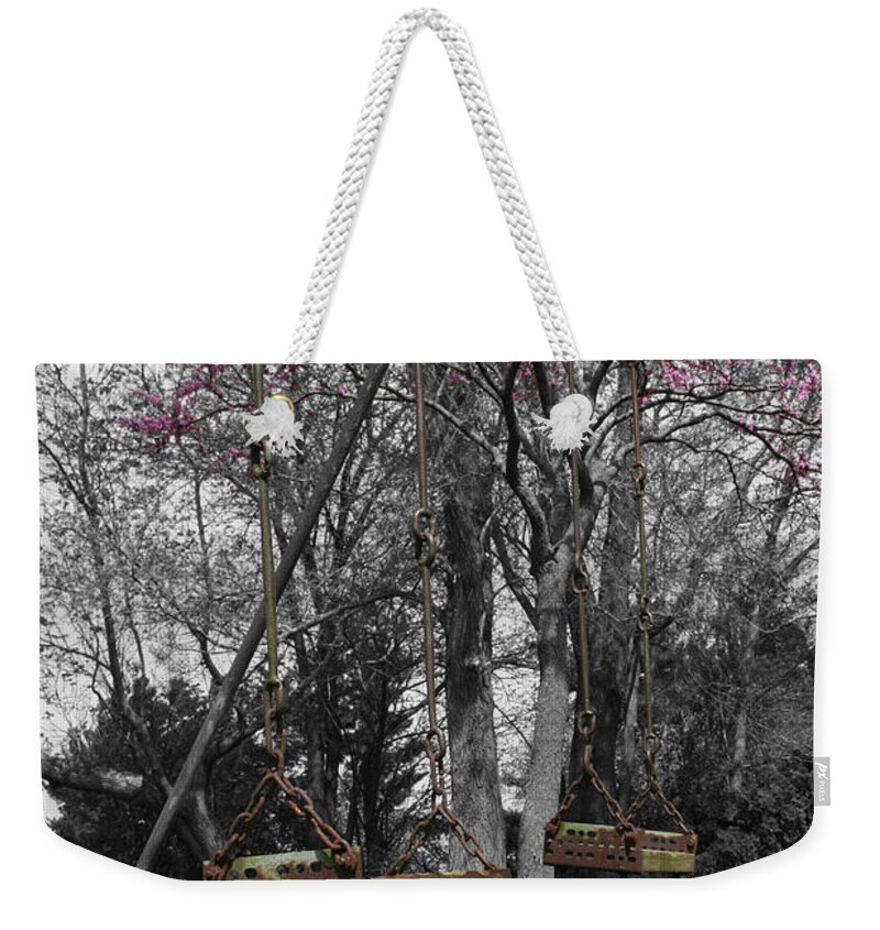 Swing Weekender Tote Bag featuring the photograph Patton Swing by Dylan Punke