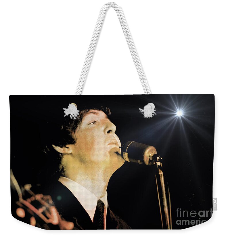 Beatles Weekender Tote Bag featuring the photograph Paul McCartney by Larry Mulvehill