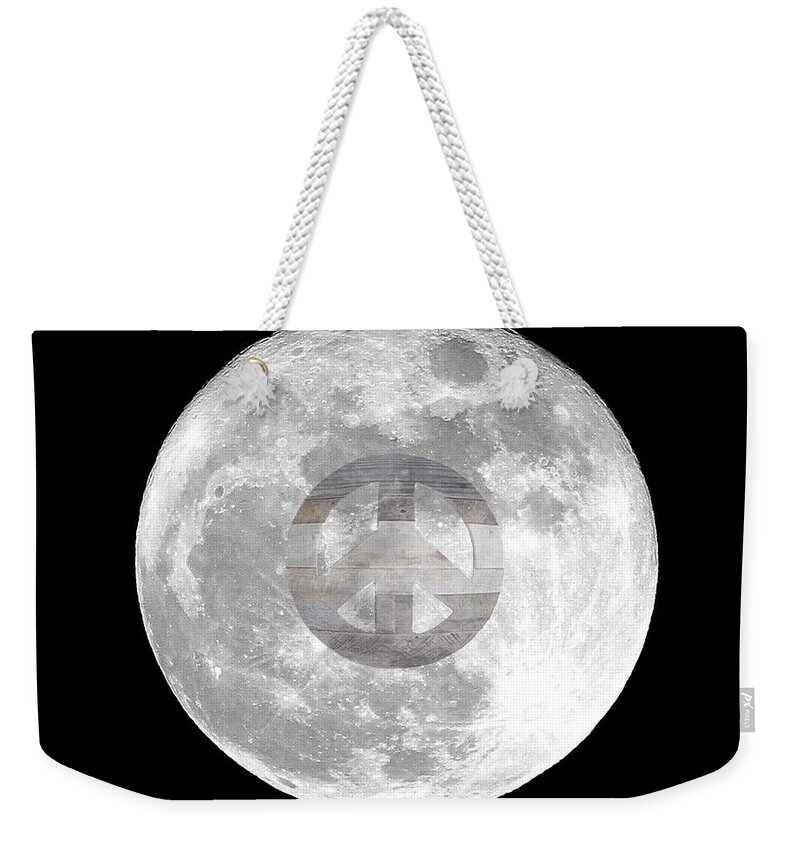 Peace Weekender Tote Bag featuring the photograph Peace Moon by Jackson Pearson