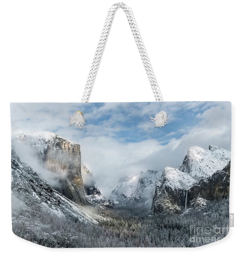 Landscape Weekender Tote Bag featuring the photograph Peaceful Moments - Yosemite Valley by Sandra Bronstein