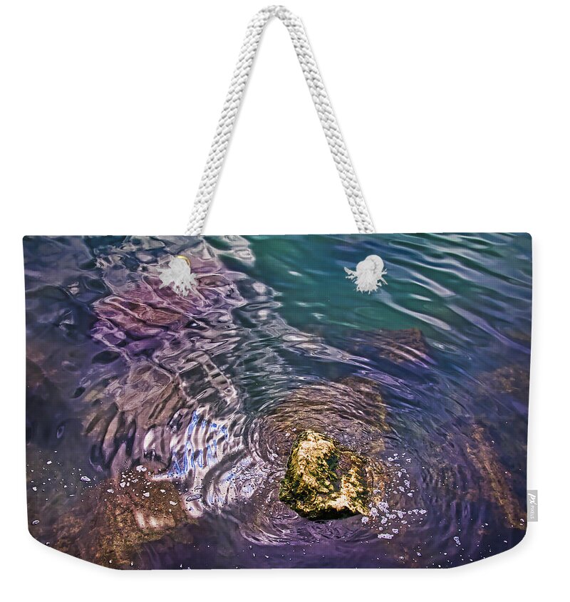 Water Weekender Tote Bag featuring the photograph Peaceful Water1 by John Hansen