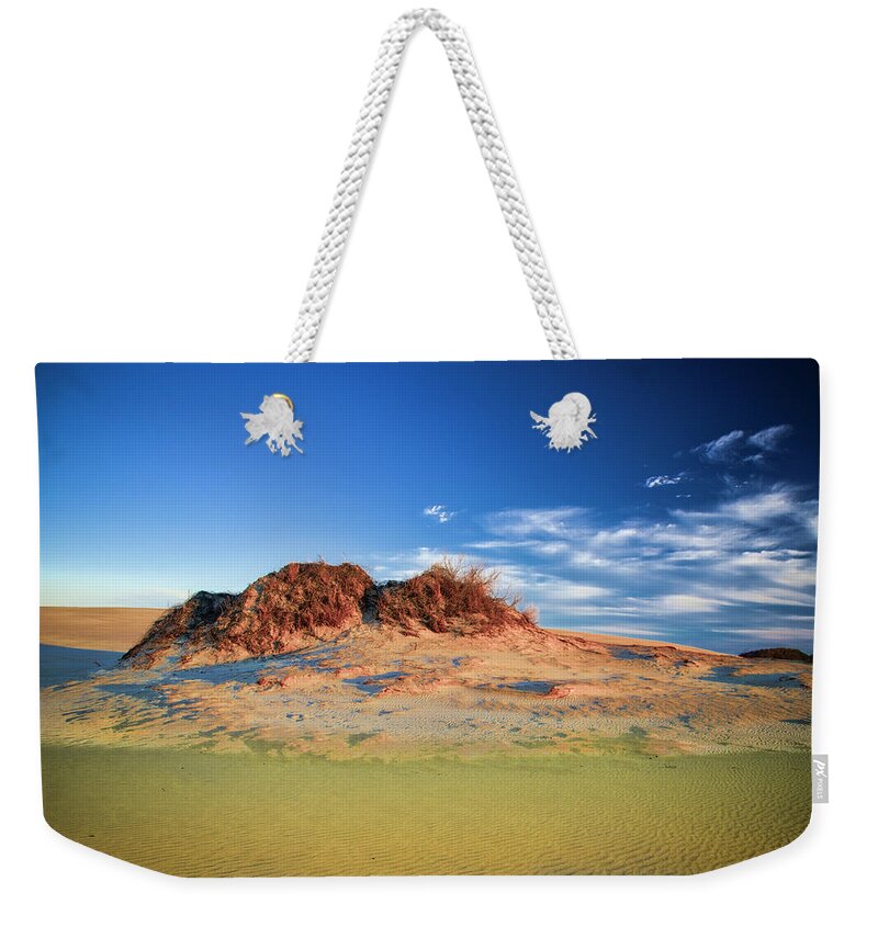 Landscapes Weekender Tote Bag featuring the photograph Peaks of Jockey's Ridge by Donald Brown