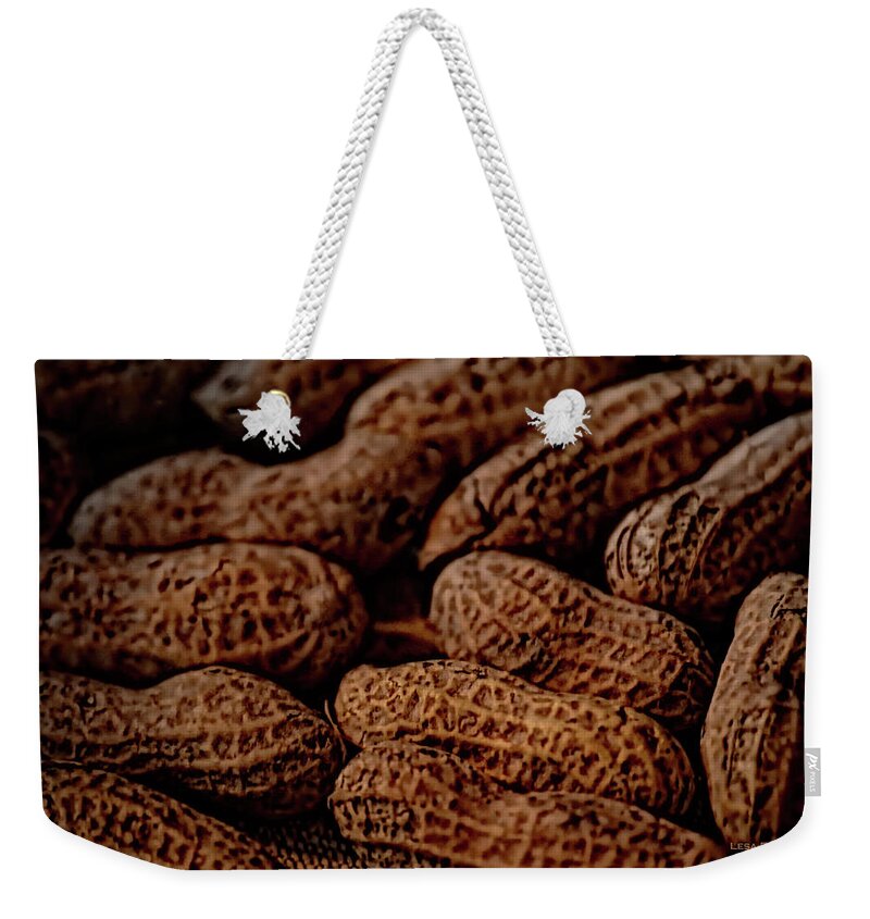 Peanut Weekender Tote Bag featuring the photograph Peanut Frenzy by Lesa Fine
