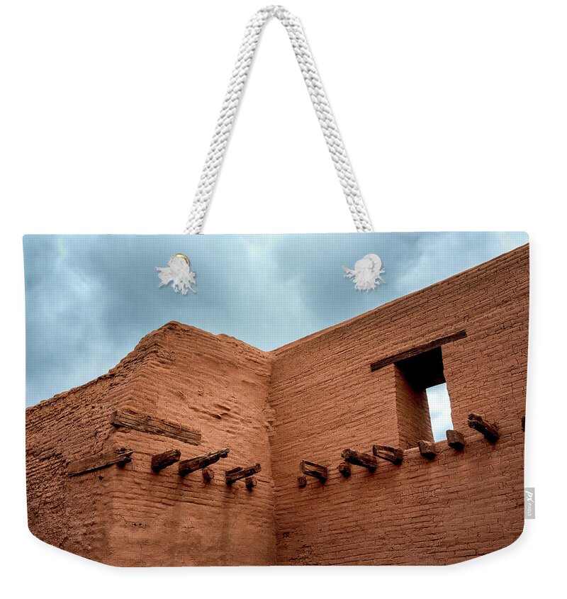 Pecos Weekender Tote Bag featuring the photograph Pecos Timbered Ruins by James Barber