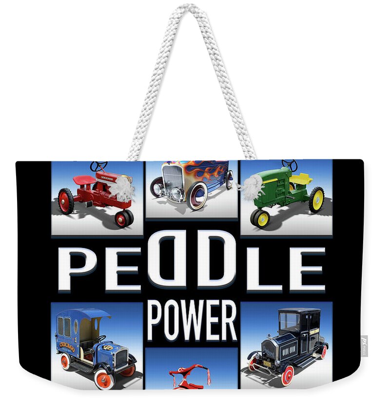 Kids Room Weekender Tote Bag featuring the photograph Peddle Power by Mike McGlothlen