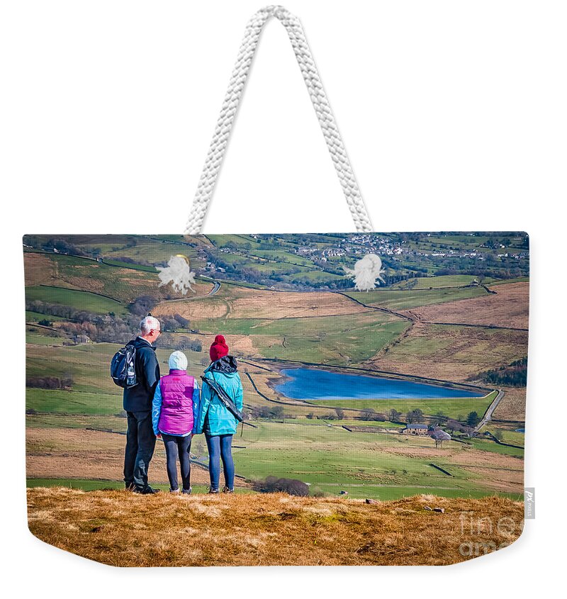 D90 Weekender Tote Bag featuring the photograph Pendle Hill Walk, North Yorkshire, UK by Mariusz Talarek