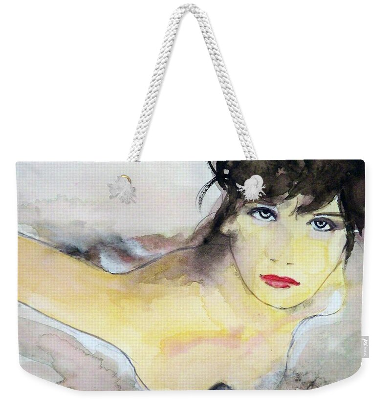Nature Entertainment People Figures Travel Holidays Weekender Tote Bag featuring the painting Penley by Ed Heaton