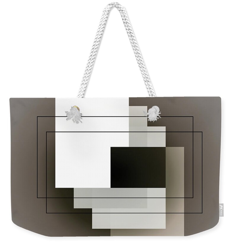 Modern Weekender Tote Bag featuring the digital art Penman Original-1247 by Andrew Penman