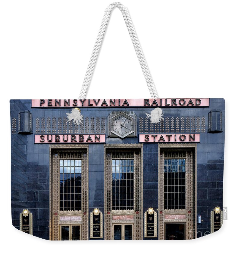 Pennsylvania Weekender Tote Bag featuring the photograph Pennsylvania Railroad Suburban Station by Olivier Le Queinec
