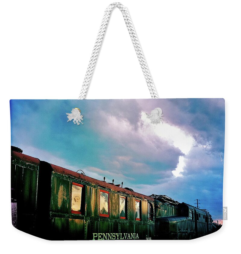 Train Weekender Tote Bag featuring the photograph Pennsylvania Train 3936 by Kevyn Bashore