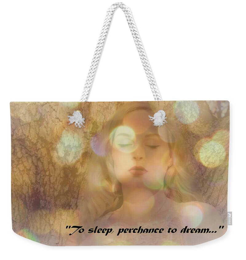 Wall Decor Weekender Tote Bag featuring the photograph Perchance to Dream... by Marilyn MacCrakin