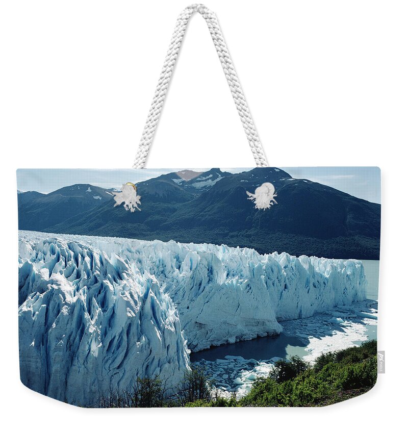 00141357 Weekender Tote Bag featuring the photograph Perito Moreno at Lake Argentina by Tui De Roy