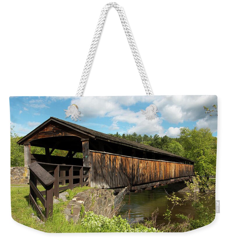 Architecture Weekender Tote Bag featuring the photograph Perrine's Bridge in May by Jeff Severson
