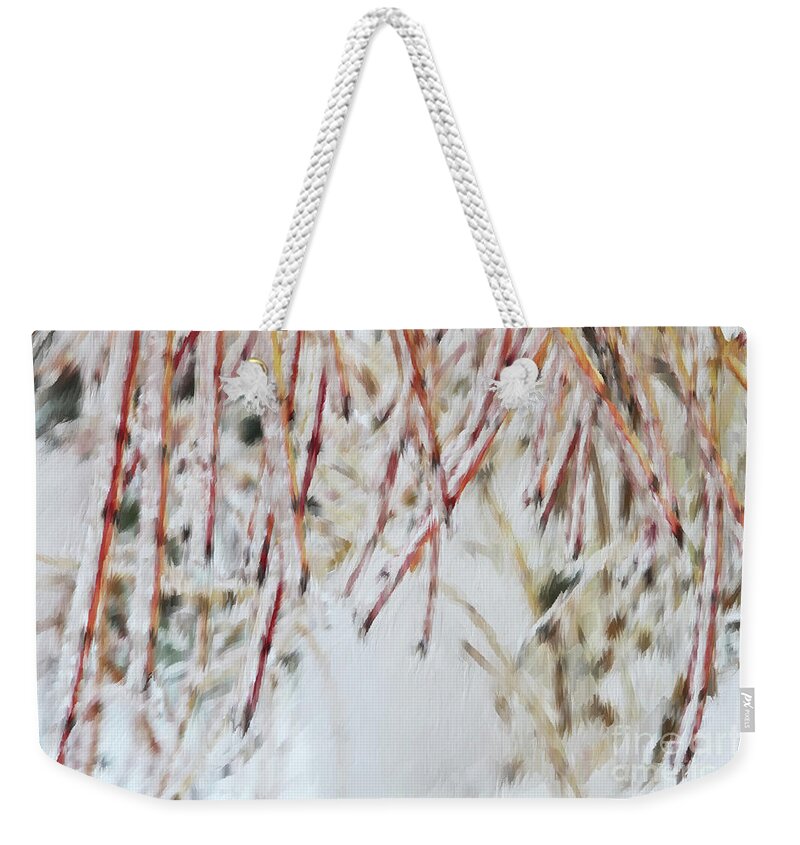 Winter Weekender Tote Bag featuring the digital art Perseverance by Michelle Twohig