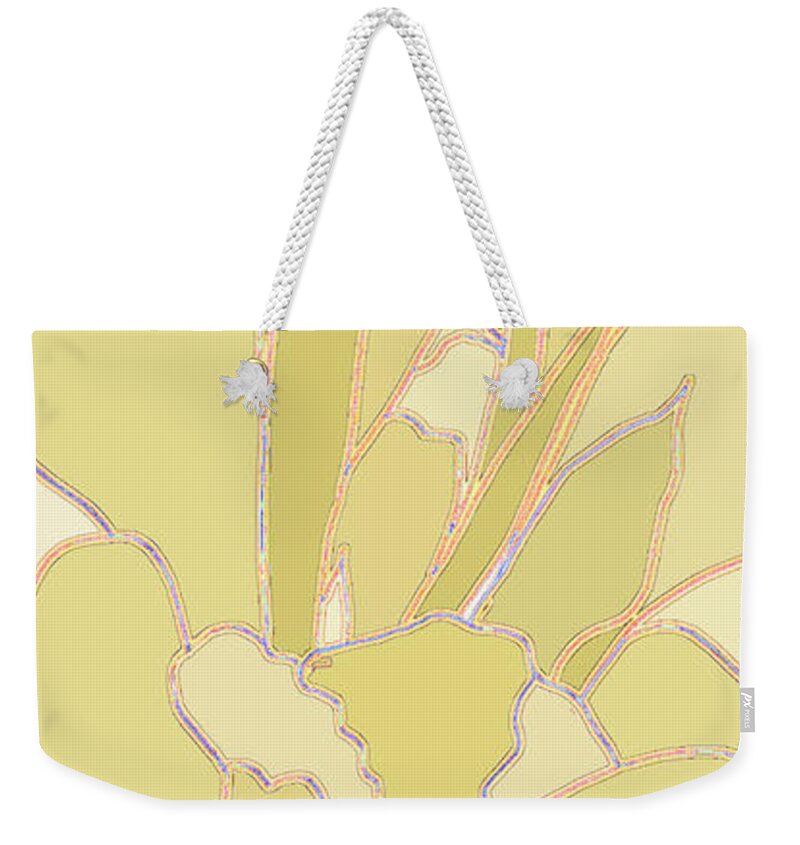 Floral Weekender Tote Bag featuring the digital art Petals by Gina Harrison