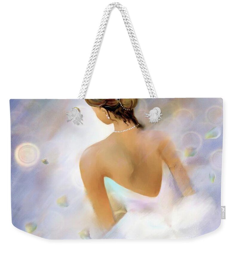Woman Weekender Tote Bag featuring the digital art Petals by Sand And Chi
