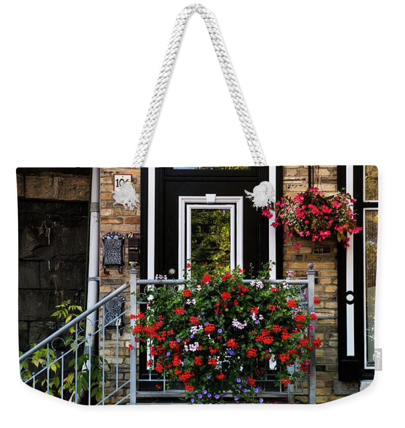 #architecture Weekender Tote Bag featuring the photograph Petit Door by Rebekah Zivicki