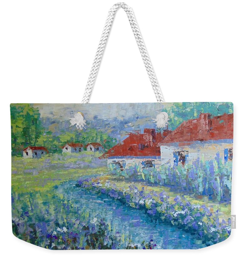 Provence Weekender Tote Bag featuring the photograph Petit village de Provence by Frederic Payet