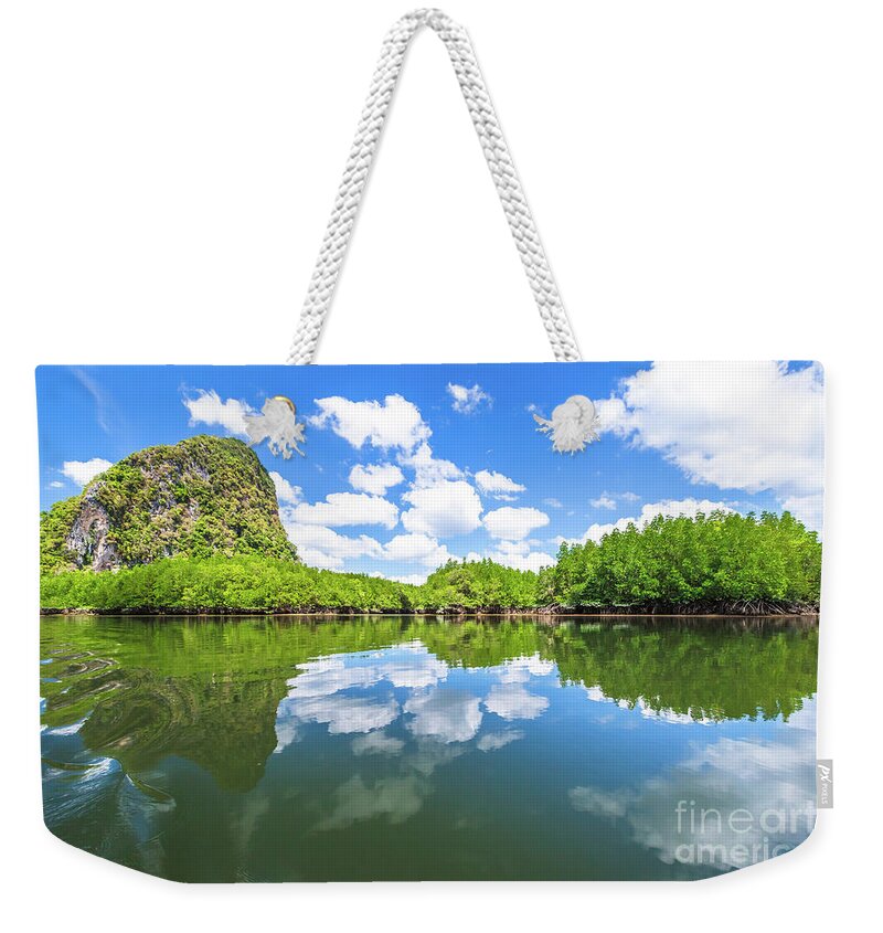 Phang Nga Bay Weekender Tote Bag featuring the photograph Phang Nga Bay by Benny Marty
