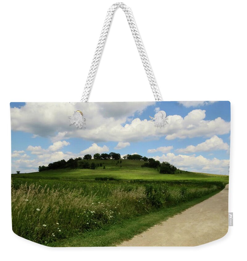  Weekender Tote Bag featuring the photograph Pheasant Branch Hill by Kimberly Mackowski