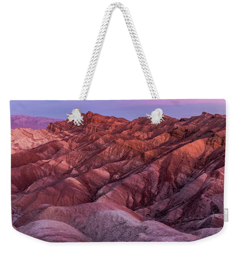 California Weekender Tote Bag featuring the photograph Photographer on a Hill by Eric Albright