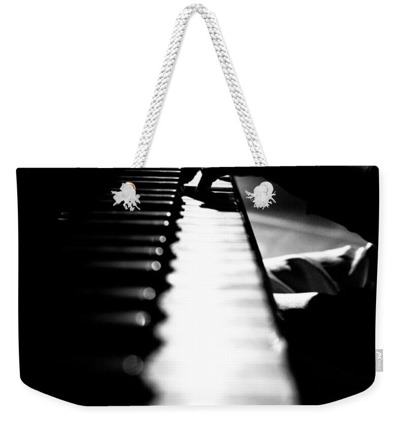 Piano Weekender Tote Bag featuring the photograph Piano Player by Scott Sawyer