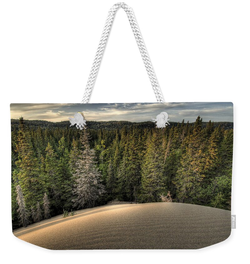 Lake Superior Weekender Tote Bag featuring the photograph Pic Dunes  by Doug Gibbons