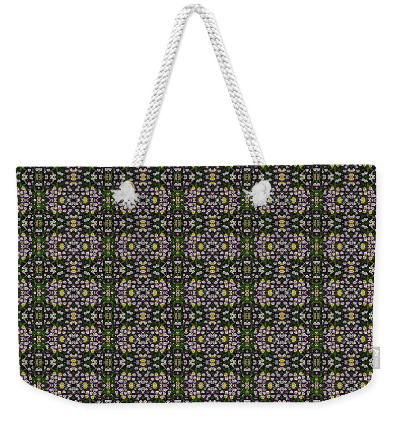 Floral Weekender Tote Bag featuring the photograph Picture Putty Puzzle 05 by Pamela Critchlow