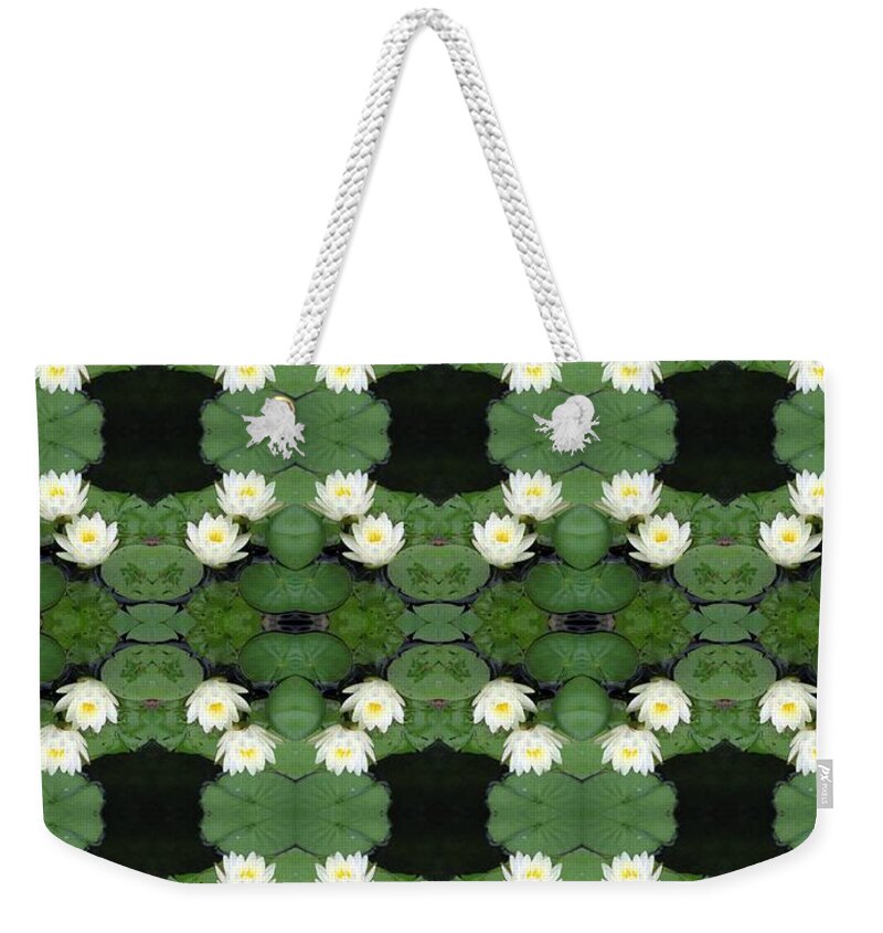 Water Lily Weekender Tote Bag featuring the photograph Picture Putty Puzzle 32 by Pamela Critchlow