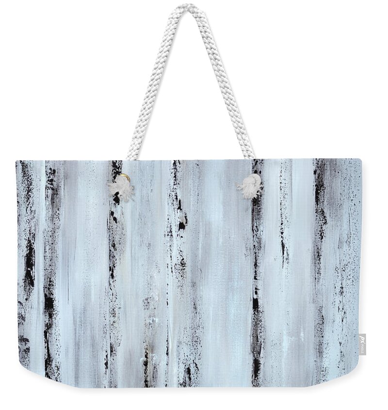 Urban Weekender Tote Bag featuring the painting Pier Planks by Tamara Nelson