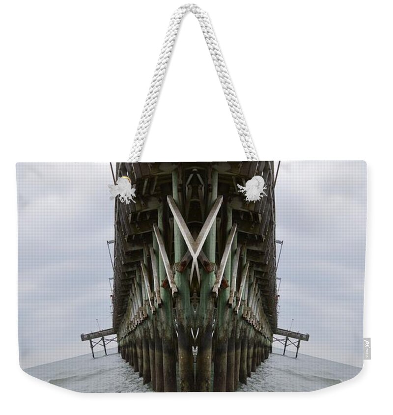 Pier Weekender Tote Bag featuring the photograph Pier Three by Beverly Shelby