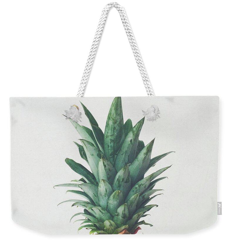 Pineapple Weekender Tote Bag featuring the photograph Pineapple Top by Cassia Beck