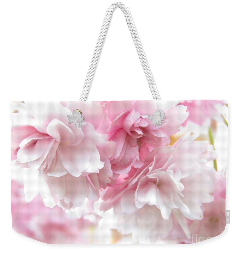 Cherry Blossoms Weekender Tote Bag featuring the photograph Pink April by Kim Tran