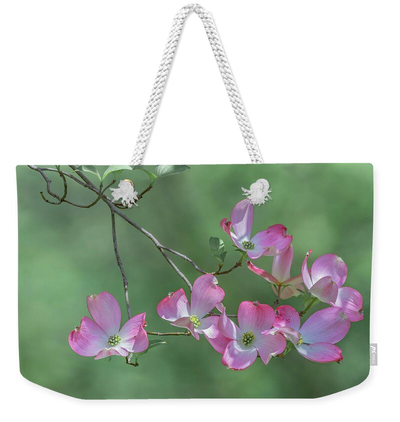 Flower Weekender Tote Bag featuring the photograph Pink Dogwood img 1 by Bruce Pritchett