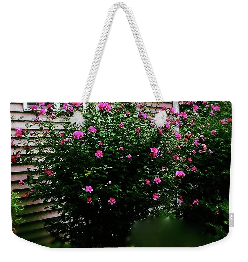 Pink Weekender Tote Bag featuring the photograph Pink Pizzazz by Frank J Casella