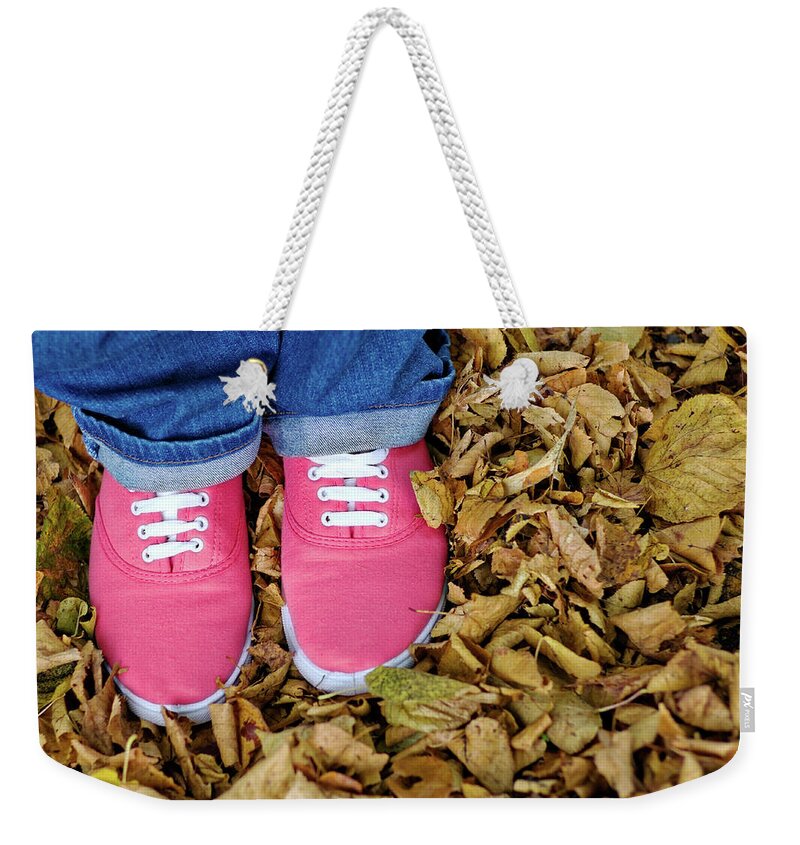 Shoes Weekender Tote Bag featuring the photograph Pink Pumps by Meirion Matthias