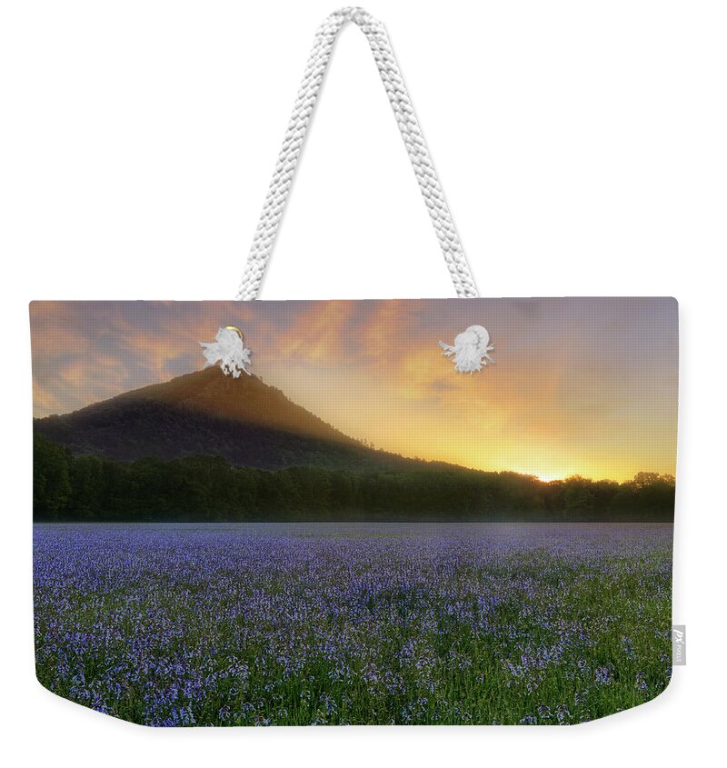 Pinnacle Mountain Weekender Tote Bag featuring the photograph Pinnacle Mountain Sunrise - Arkansas - State Park by Jason Politte