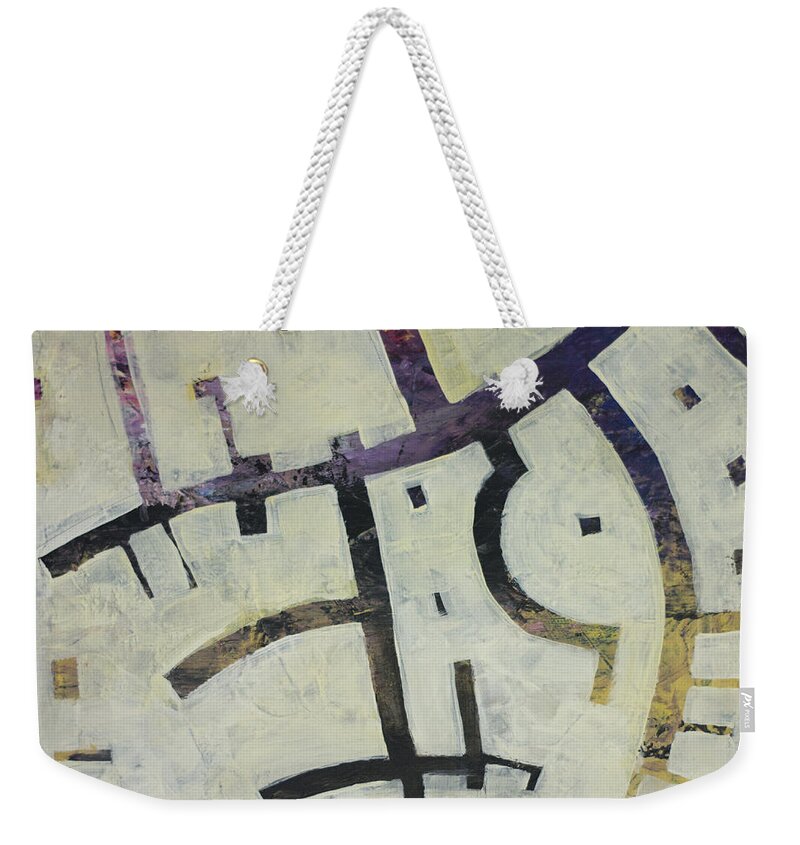 Map Weekender Tote Bag featuring the painting Pirate Map by Tim Nyberg