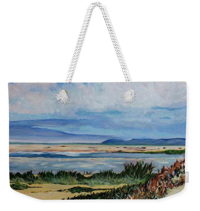 Pismo Weekender Tote Bag featuring the painting Pismo Beach by Jackie MacNair