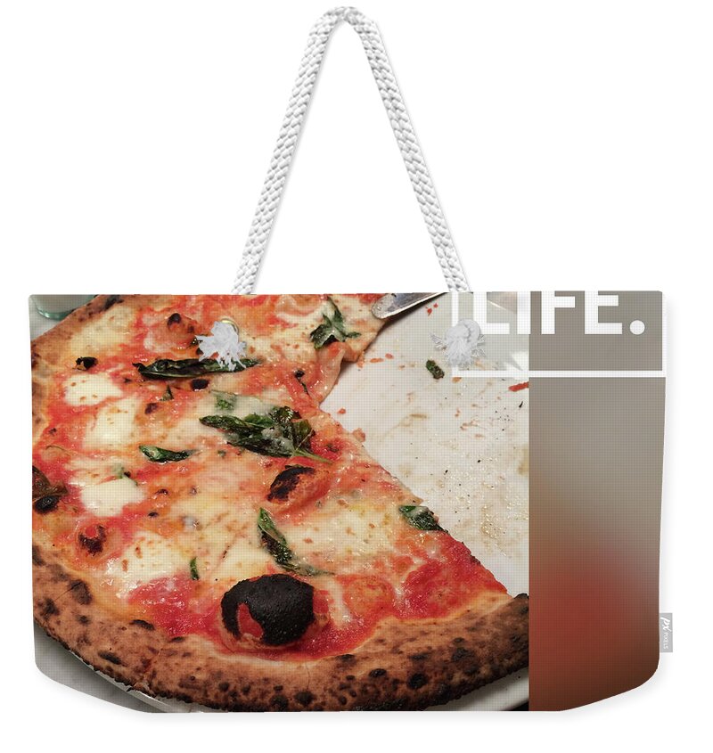 Cityscape Weekender Tote Bag featuring the photograph Pizza by Italian Art